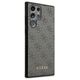 Original Case SAMSUNG GALAXY S23 ULTRA Guess Hard Case 4G Metal Gold Logo (GUHCS23LG4GFGR) gray 3666339116972