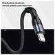 Cable 2A 1m USB - Lightning Usams U55 SJ448USB01 (US-SJ448) black 6958444912509