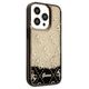 Original Case IPHONE 14 PRO Guess Hardcase Liquid Glitter 4G Transculent (GUHCP14LLC4PSGK) black 3666339116217