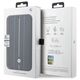 Original Case IPHONE 14 PRO BMW Bookcase Leather Stamp Blue Lines (BMBKP14L22RVSK) black 3666339097097