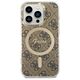Original Case IPHONE 14 PRO Guess Hardcase 4G MagSafe (GUHMP14LH4STW) brown 3666339126896
