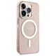Original Case IPHONE 14 PRO Guess Hardcase Glitter Gold MagSafe (GUHMP14LHCMCGP) pink 3666339125882