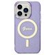Original Case IPHONE 14 PRO Guess Hardcase Glitter Gold MagSafe (GUHMP14LHCMCGU) purple 3666339125684