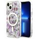 Original Case IPHONE 14 PLUS Guess Hardcase Flower MagSafe (GUHMP14MHCFWST) transparent 3666339115647