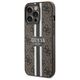 Original Case IPHONE 13 PRO MAX Guess Hardcase 4G Printed Stripe MagSafe (GUHMP13XP4RPSW) brown 3666339119768
