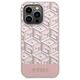 Original Case IPHONE 14 PRO Guess Hardcase GCube Stripes MagSafe (GUHMP14LHGCFSEP) pink 3666339112523