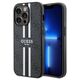 Original Case IPHONE 14 PRO Guess Hardcase 4G Printed Stripe MagSafe (GUHMP14LP4RPSK) black 3666339119690