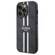 Original Case IPHONE 14 PRO Guess Hardcase 4G Printed Stripe MagSafe (GUHMP14LP4RPSK) black 3666339119690
