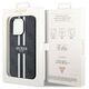 Original Case IPHONE 14 PRO Guess Hardcase 4G Printed Stripe MagSafe (GUHMP14LP4RPSK) black 3666339119690