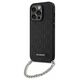 Original Case IPHONE 14 PRO Karl Lagerfeld Hardcase Saffiano Monogram Chain (KLHCP14LSACKLHPK) black 3666339122881