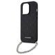 Original Case IPHONE 14 PRO Karl Lagerfeld Hardcase Saffiano Monogram Chain (KLHCP14LSACKLHPK) black 3666339122881