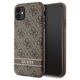 Original Case IPHONE 11 / XR Guess Hardcase 4G Stripe (GUHCN61P4SNW) brown 3666339170110