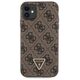 Original Case IPHONE 11 / XR Guess Hardcase Crossbody 4G Metal Logo (GUHCN61P4TDSCPW) brown 3666339146849