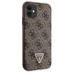 Original Case IPHONE 11 / XR Guess Hardcase Crossbody 4G Metal Logo (GUHCN61P4TDSCPW) brown 3666339146849