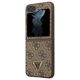 Original Case SAMSUNG GALAXY Z FLIP 5 Guess Hardcase Leather 4G Triangle Strass (GUHCZF5P4TDPW) brown 3666339173913