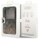 Original Case SAMSUNG GALAXY Z FLIP 5 Guess Hardcase Leather 4G Triangle Strass (GUHCZF5P4TDPW) brown 3666339173913