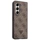 Original Case SAMSUNG GALAXY Z FOLD 5 Guess Hardcase Leather 4G Triangle Strass (GUHCZFD5P4TDPW) brown 3666339173920