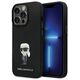 Original Case IPHONE 14 PRO Karl Lagerfeld Silicone Ikonik Metal Pin (KLHCP14LSMHKNPK) black 3666339165970