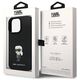 Original Case IPHONE 14 PRO Karl Lagerfeld Silicone Ikonik Metal Pin (KLHCP14LSMHKNPK) black 3666339165970