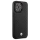 Original Case IPHONE 14 PRO BMW Leather Diamond Pattern (BMHCP14L22RFGK) black 3666339066543