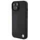 Original Case APPLE IPHONE 15 PLUS BMW Hardcase Leather Hot Stamp MagSafe (BMHMP15MSLLBK) black 3666339145354
