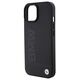 Original Case APPLE IPHONE 15 PLUS BMW Hardcase Leather Hot Stamp MagSafe (BMHMP15MSLLBK) black 3666339145354