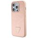 Original Case APPLE IPHONE 15 PRO Guess Hardcase Croco Triangle Metal Logo (GUHCP15LPCRTHCP) pink 3666339152284