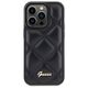 Original Case APPLE IPHONE 15 PRO Guess Hardcase Quilted Metal Logo (GUHCP15LPSQSQSK) black 3666339149628