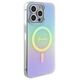 Original Case APPLE IPHONE 15 PRO MAX Guess Hardcase IML Iridescent MagSafe (GUHMP15XHITSQ) turquoise 3666339154950