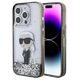Original Case APPLE IPHONE 15 PRO Karl Lagerfeld Hardcase Liquid Glitter Ikonik (KLHCP15LLKKNSK) transparent 3666339164096