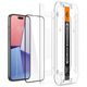 Tempered Glass APPLE IPHONE 15 PLUS Spigen Glas.tr "EZ Fit" black 8809896752114