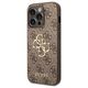 Original Case APPLE IPHONE 15 PRO Guess Hardcase 4G Big Metal Logo (GUHCP15L4GMGBR) brown 3666339171520