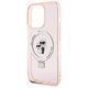 Original Case APPLE IPHONE 15 PRO MAX Karl Lagerfeld Hardcase Ring Stand Karl&Choupettte MagSafe (KLHMP15XHMRSKCP) pink 3666339169022