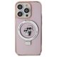 Original Case APPLE IPHONE 15 PRO MAX Karl Lagerfeld Hardcase Ring Stand Karl&Choupettte MagSafe (KLHMP15XHMRSKCP) pink 3666339169022