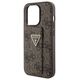 Original Case APPLE IPHONE 15 PRO MAX Guess Hardcase Grip Stand 4G Triangle Strass (GUHCP15XPGS4TDW) brown 3666339197469