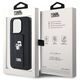 Original Case APPLE IPHONE 15 PRO MAX Karl Lagerfeld Hardcase Gripstand Saffiano Karl&Choupette Pins (KLHCP15XGSAKCPK) black 3666339206901