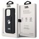 Original Case IPHONE 14 PRO Karl Lagerfeld Hardcase Gripstand Saffiano Choupette Pins (KLHCP14LGSACHPK) black 3666339207410