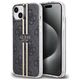 Original Case IPHONE 14 PLUS / 15 PLUS Guess Hardcase IML 4G Gold Stripe (GUHCP15MH4PSEGK) black 3666339222697