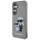 Original Case SAMSUNG GALAXY S24+ Karl Lagerfeld Hardcase Glitter Karl&Choupette (KLHCS24MHNKCTGK) black 3666339242398