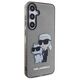 Original Case SAMSUNG GALAXY S24+ Karl Lagerfeld Hardcase Glitter Karl&Choupette (KLHCS24MHNKCTGK) black 3666339242398