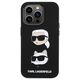 Original Case APPLE IPHONE 15 PRO Karl Lagerfeld Silicone Karl&Choupette Head (KLHCP15LSDHKCNK) black 3666339164812