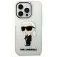 Original Case IPHONE 14 PRO MAX Karl Lagerfeld Hardcase Ikonik Karl Lagerfeld (KLHCP14XHNIKTCT) transparent 3666339087111