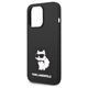 Case IPHONE 14 PRO MAX Karl Lagerfeld Hardcase Silicone Choupette (KLHCP14XSNCHBCK) black 3666339086756