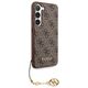Guess case for Samsung Galaxy A55 GUHCSA55GF4GBR brown HC PU 4G with charm 3666339259655