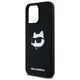 Karl Lagerfeld case for iPhone 15 Pro Max 6,7&quot; KLHMP15XSCHPPLK black HC Magsafe silicone sil Choupette head print 3666339257293