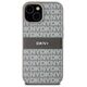 DKNY case for iPhone 15 Plus 6,7&quot; DKHCP15MPRTHSLE beige HC PU repeat texture pattern w tonal stripe 3666339260545