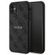Original Case IPHONE 11 Guess Hardcase 4G Collection Leather Metal Logo MagSafe (GUHMN61G4GFRK) black 3666339226220