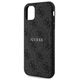 Original Case IPHONE 11 Guess Hardcase 4G Collection Leather Metal Logo MagSafe (GUHMN61G4GFRK) black 3666339226220