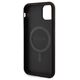 Original Case IPHONE 11 Guess Hardcase 4G Collection Leather Metal Logo MagSafe (GUHMN61G4GFRK) black 3666339226220