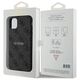 Original Case IPHONE 11 Guess Hardcase 4G Collection Leather Metal Logo MagSafe (GUHMN61G4GFRK) black 3666339226220